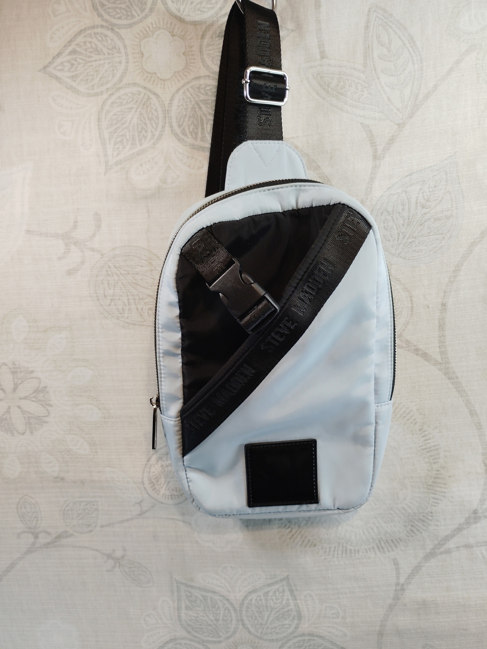 Steve Madden Light Blue and Black Crossbody Sling Bag